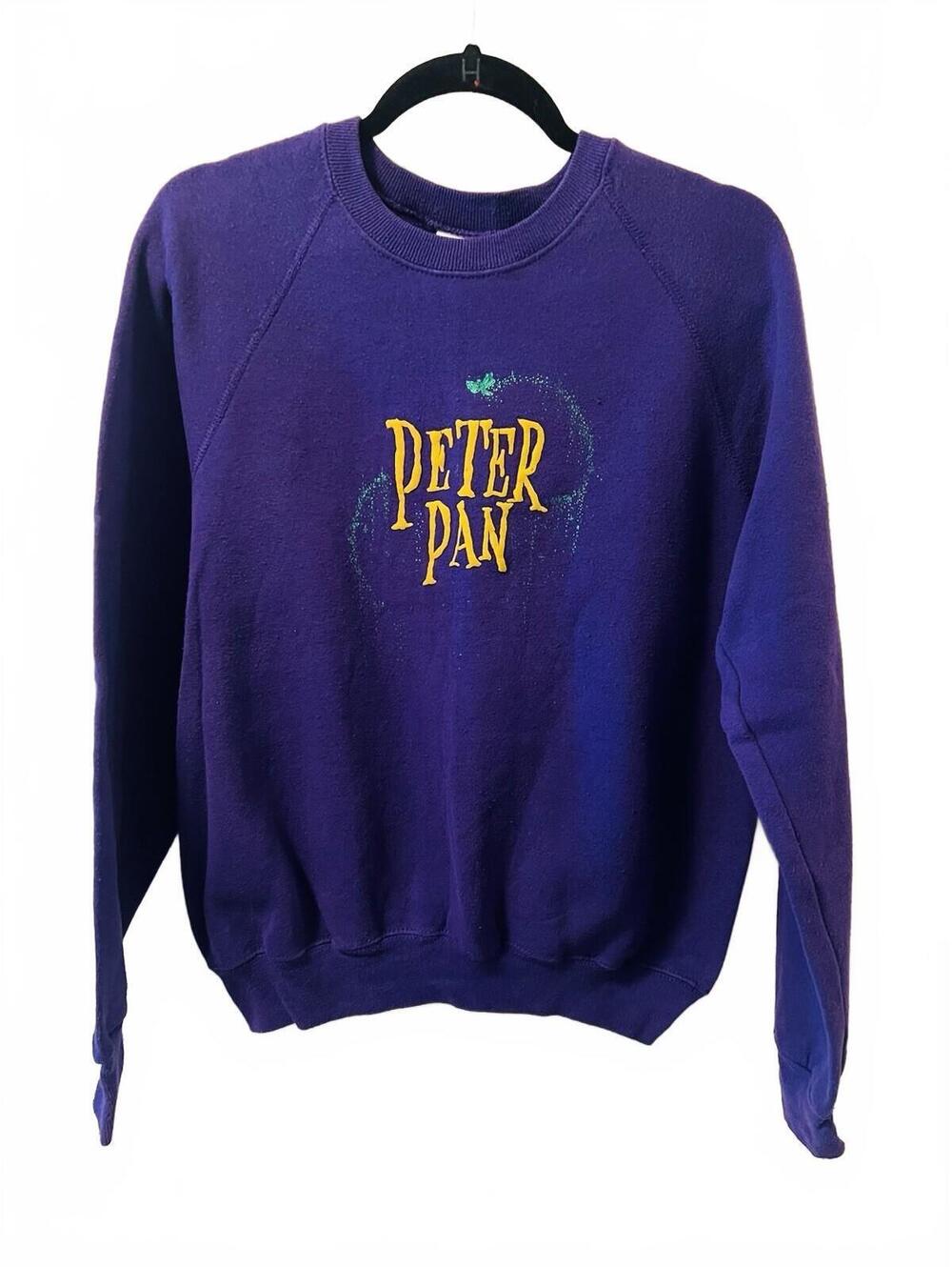 Peter Pan VTG New American Theater Crewneck Large 90s